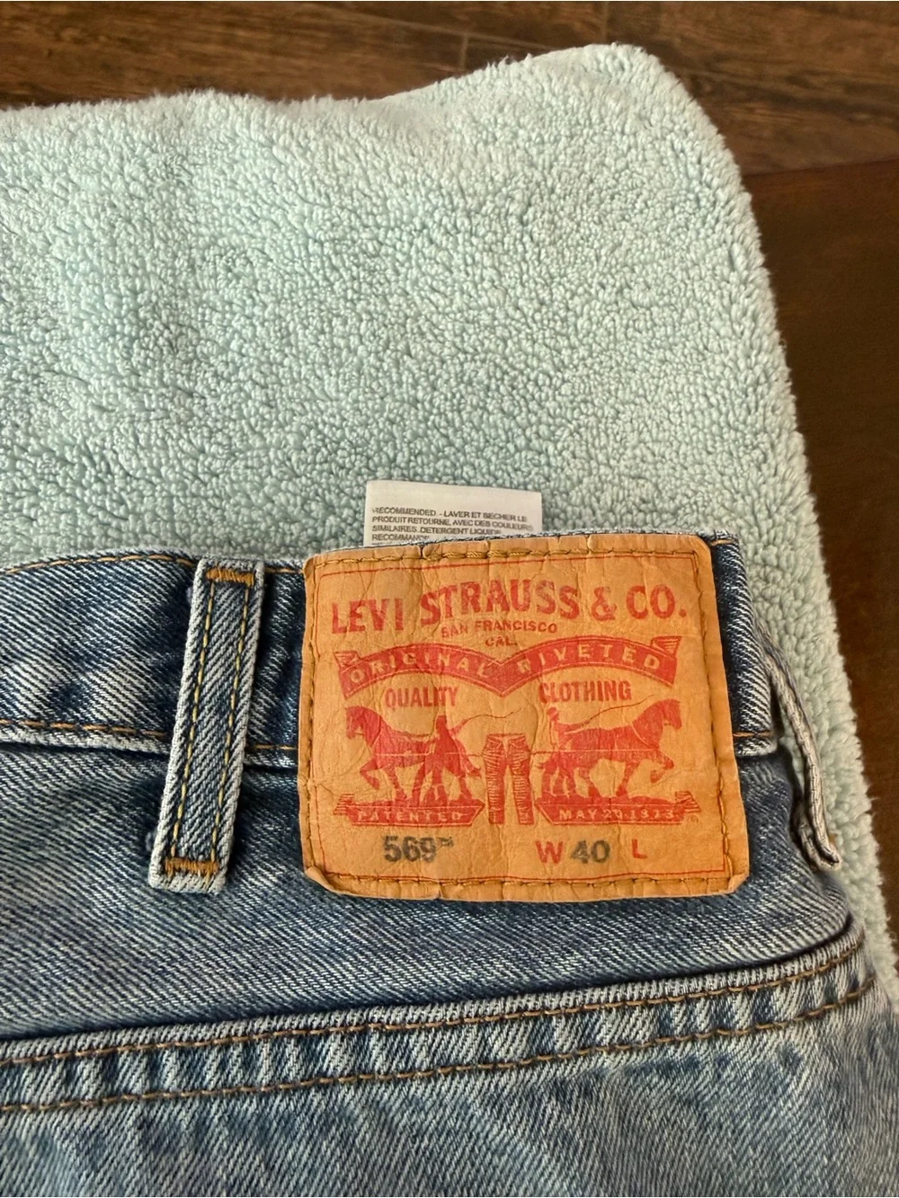 Levi's Faded Blue Denim Cut-Off Shorts